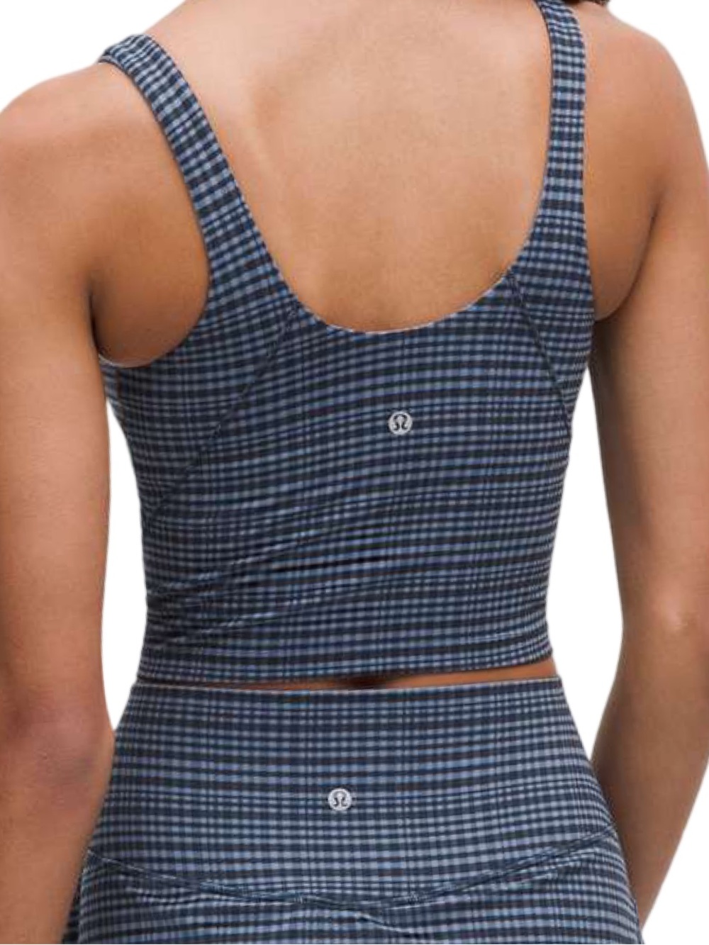 💙 Lululemon athletica Align Tank Top Light Support in Glow Grid Denim, *A/B cup